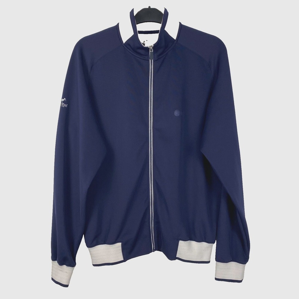 Fairway & Greene Tech Jacket Full Zip Size M Golf Blue Preppy